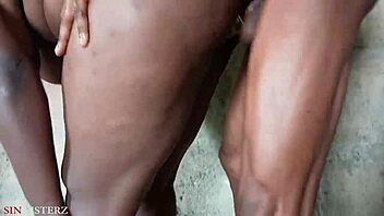 Big Ass Ebony Demands Hard Fuck In Building