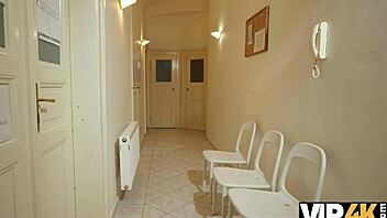 doctor gropes my tits then slams pussy cure deep