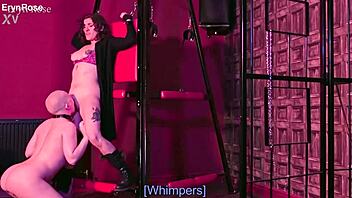 Succubus Lures Victim Into Cage For LESBIAN PUSSY LICKING BONDAGE Bliss