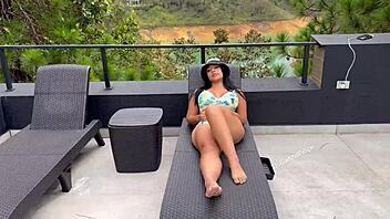 Pov, no more cabins—share with sexy hot milf boss's daughter for big cumshot and shaved pussy fuck!