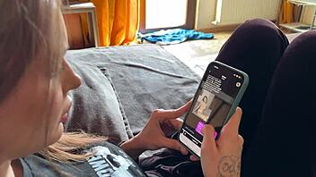 jealous wife aroused by ai bot rides to cum on big ass