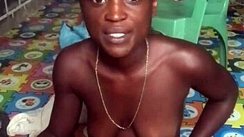 Damn, watch that crazy bitch twerk naked before slamming her big dildo deep in ass and pussy!