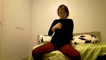 Blonde Webcam Amateur Strips Teasingly and Touches Herself Sensually