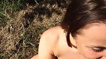 sweet home bj explodes into wild forest facial cumshot adventure