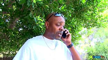 black babe natural tits shaved pussy bbc pounding