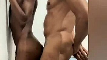 skinny brazilian domme pins dude smashes him against wall hard!