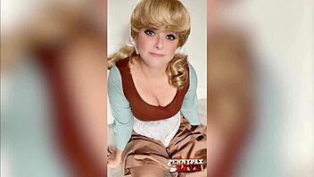 cosplay penny pax as horny cinderella fucks veggies umm