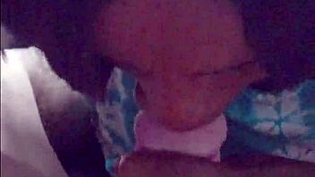 Hey, check out this black princess slurping that white dick