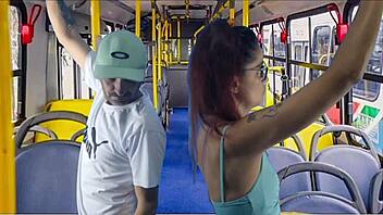 Young Student Groped Masturbated Fucked Hardcore Public Bus Cumshot