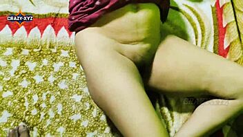 Desi village housewife rides ex-boyfriend cowgirl on ranch for romantic outdoor pussy sex.