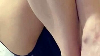 Picture between wife's legs reveals soaking wet pussy before fucking