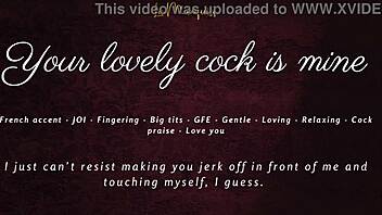 French accent GFE JOI claims your throbbing cock completely
