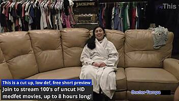 dr tampa humiliates jasmine roses in immigration physical!