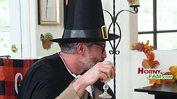 Quick Hard Fuck Before Thanksgiving Family Feast