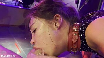 Fan ravages monika fox in brutal bdsm anal facefuck cum gulp
