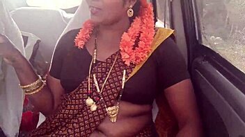 Stepmom whispers dirty Telugu talk during long car fuck drive—what's your fantasy?