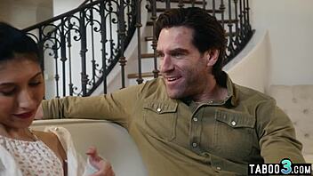 Penelope Woods petite latina enjoys intense fucking session