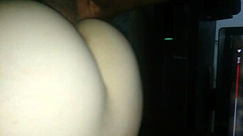 redhead bends over for massive bbc doggystyle creampie pounding pov