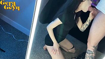 Horny Tattooed Girlfriend Deepthroats And Face Fucked Sloppily