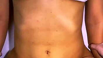 cheating teen girlfriend and friend laugh kiss in kitchen creampie fun