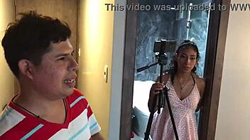 innocent peruvian big ass latina tits teased in fake casting facial cumshot preview 😜🍆