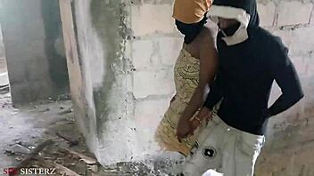 Big Ass Ebony Demands Hard Fuck In Building