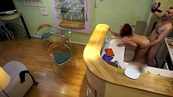 🍆 sweet stepdaughter devours old cock in kitchen 😈