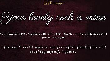 French accent GFE JOI claims your throbbing cock completely