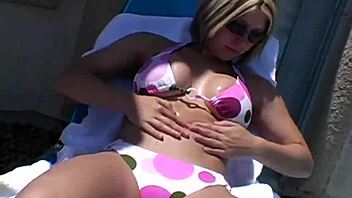 i lotion up my body outdoors in the warm sunshine paige style