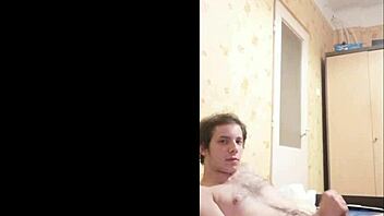 Gergely Molnar poses cutely in bedroom watching videos