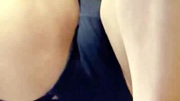 Picture between wife's legs reveals soaking wet pussy before fucking