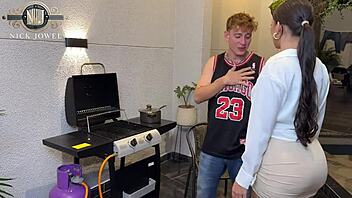 Colombian Petite Screams Riding Huge Cock Doggystyle After Deepthroat Blowjob!