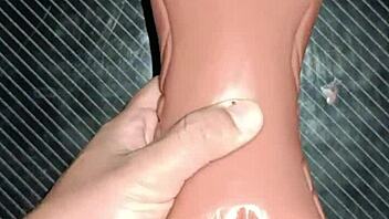 intense anal pounding and toy ass-to-mouth suck