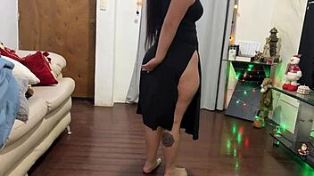 crazy horny milf puta shakes her big ass begging for creampie