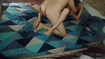 Hidden cam catches wife fucking butcher to pay debts bareback