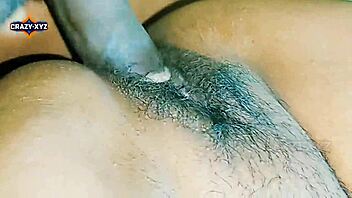 Desi village housewife rides ex-boyfriend cowgirl on ranch for romantic outdoor pussy sex.