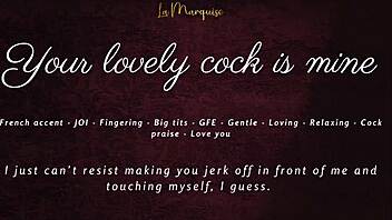 French accent GFE JOI claims your throbbing cock completely
