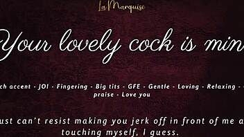French accent GFE JOI claims your throbbing cock completely