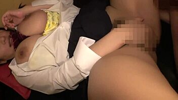 japanese busty schoolgirl gets secret curvy massage seduction