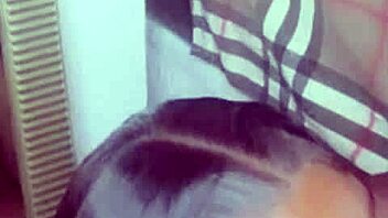 Shy petite babe kneels for 10+ inch black cocks in homemade interracial suckfest