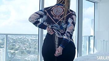 Busty Twerking Sara Jay Fingers Pussy To Orgasm