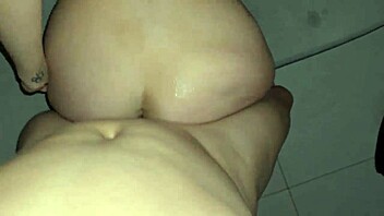 Morena tetona squirts creampie from rough cowgirl on huge cock! 💦🍆