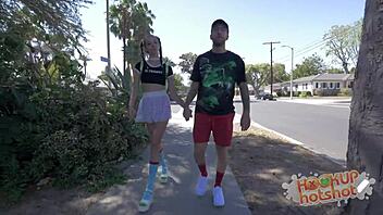 olivia's tight ass packed with cum after rough pounding hookup