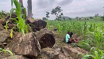 Banging chubby big ass girlfriend at farm part 2