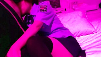 Blindfolded policewoman craves sneaky blowjob and creampie in uniform