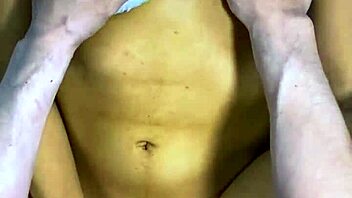 cheating teen girlfriend and friend laugh kiss in kitchen creampie fun