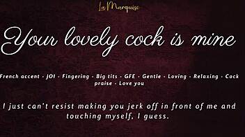 French accent GFE JOI claims your throbbing cock completely