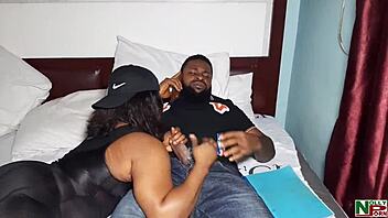 friend steps in bends her over doggystyle fucking small tits babe hard for me