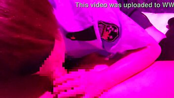Blindfolded policewoman craves sneaky blowjob and creampie in uniform