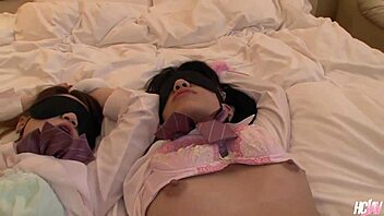 chiharu and hikari beg master for creampie group service